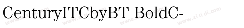 CenturyITCbyBT BoldC字体转换